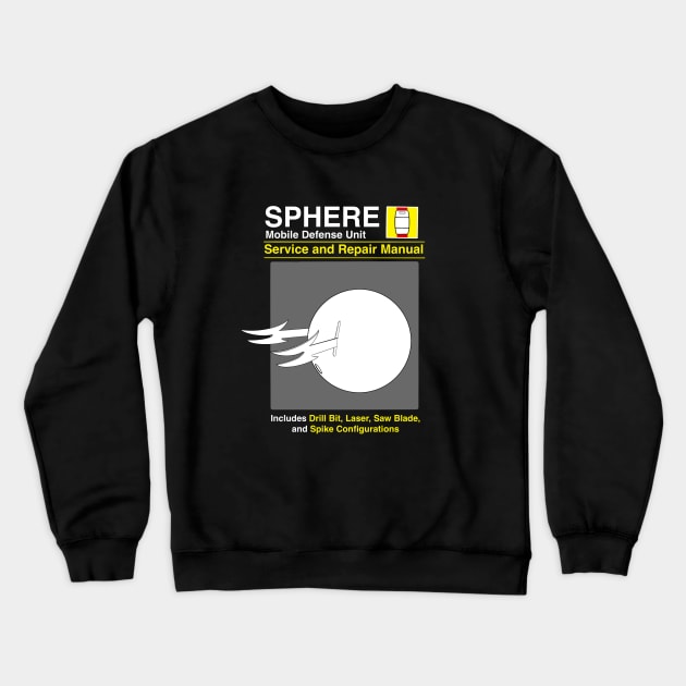 Sphere Repair Manual Crewneck Sweatshirt by joefixit2